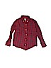 Janie and Jack 100% Cotton Print Red Long Sleeve Button-Down Shirt Size 5 - photo 1