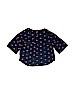 Gymboree 100% Cotton Blue 3/4 Sleeve Blouse Size 5 - 6 - photo 2