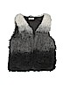 H&M Gray Faux Fur Vest Size 14 - photo 1