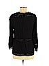 Point Sur 100% Viscose Black Long Sleeve Blouse Size 8 - photo 2