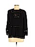 Point Sur 100% Viscose Black Long Sleeve Blouse Size 8 - photo 1