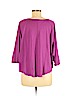 Victoria's Secret Pink 100% Pima Cotton Purple Short Sleeve T-Shirt Size Med - Lg - photo 2