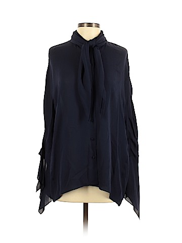 Balenciaga 3/4 Sleeve Silk Top (view 1)