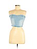 Forever 21 100% Cotton Blue Tube Top Size M - photo 1