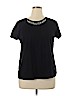 St. John's Bay Black Short Sleeve Top Size XL - photo 1