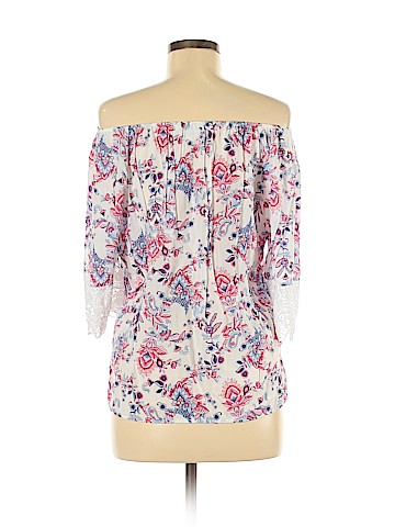 Soho JEANS NEW YORK & COMPANY 3/4 Sleeve Blouse (view 2)