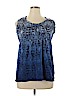 Axcess 100% Polyester Blue Short Sleeve Top Size XL - photo 1