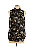 H&M 100% Polyester Black Sleeveless Blouse Size 10 - photo 1