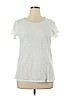 Daisy Fuentes 100% Cotton White Short Sleeve Top Size XL - photo 1