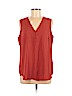 Adriano Goldschmied Orange Sleeveless Blouse Size M - photo 1