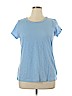 Daisy Fuentes 100% Cotton Blue Short Sleeve T-Shirt Size XL - photo 1