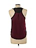 Lush 100% Polyester Burgundy Sleeveless Blouse Size L - photo 2