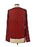 Sweet Wanderer 100% Polyester Red Long Sleeve Blouse Size L - photo 2