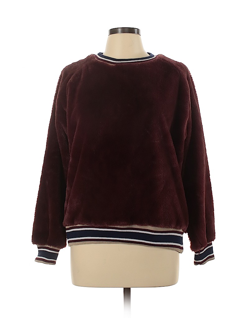 Zara Burgundy Sweatshirt Size L - photo 1