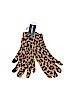 Lands' End 100% Polyester Animal Print Tan Gloves Size M - photo 1