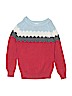 Peek... 100% Cotton Color Block Red Pullover Sweater Size 14 - photo 1