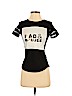 First Love Black Short Sleeve Top Size S - photo 1