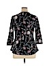 Once & Again Black 3/4 Sleeve Blouse Size L - photo 2