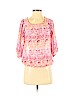 Ann Taylor LOFT 100% Polyester Pink 3/4 Sleeve Blouse Size XS (petite) - photo 1