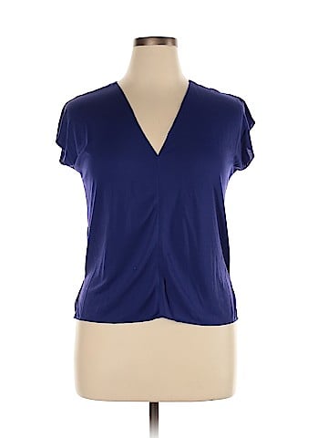 Zara W&B Collection Short Sleeve Blouse (view 1)