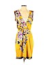 Elie Tahari 100% Silk Yellow Casual Dress Size S - photo 1