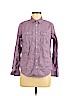 St. John's Bay 100% Cotton Purple Long Sleeve Button-Down Shirt Size M (petite) - photo 1