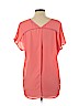 Fab'rik Pink Short Sleeve Blouse Size L - photo 2