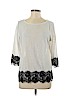 New York & Company Tan 3/4 Sleeve Top Size M - photo 1