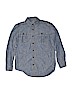 Gap Kids 100% Cotton Solid Blue Long Sleeve Button-Down Shirt Size XL (youth) - photo 1