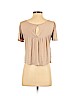 American Eagle Outfitters 100% Viscose Tan Short Sleeve Top Size S (petite) - photo 2
