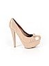 Just Fabulous Tan Heels Size 8 - photo 1