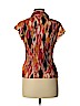 Worthington 100% Polyester Orange Short Sleeve Blouse Size M (petite) - photo 2
