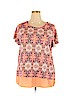 St. John's Bay 100% Cotton Pink Short Sleeve Top Size 2X - photo 1
