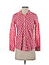 Crown & Ivy 100% Cotton Pink Long Sleeve Blouse Size P (petite) - photo 1