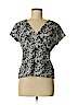 Croft & Barrow Black Short Sleeve T-Shirt Size M (petite) - photo 1