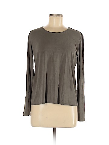 Eileen Fisher Long Sleeve Silk Top (view 1)