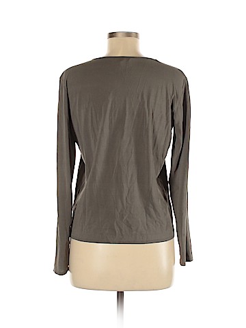 Eileen Fisher Long Sleeve Silk Top (view 2)