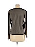 Eileen Fisher 100% Silk Gray Long Sleeve Silk Top Size M - photo 2
