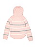 Cloud Chaser 100% Acrylic Stripes Pink Pullover Hoodie Size 8 - 10 - photo 2