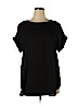 Zenana Outfitters 100% Polyester Black Short Sleeve Blouse Size XL - photo 1