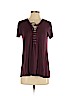 American Eagle Outfitters Burgundy Short Sleeve Top Size S - photo 1