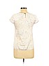 Ann Taylor White Short Sleeve Blouse Size 4 (petite) - photo 2