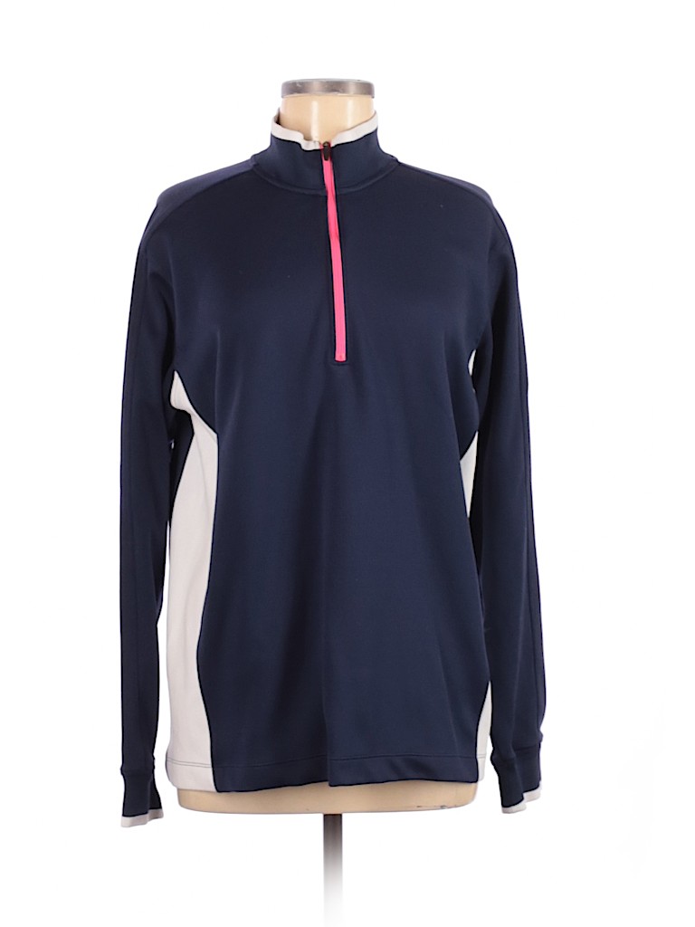Nike 100% Polyester Blue Track Jacket Size M - photo 1