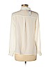 Worthington 100% Polyester White Long Sleeve Blouse Size M (petite) - photo 2