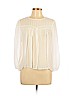 Forever 21 100% Rayon Ivory Long Sleeve Blouse Size L - photo 1