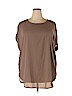Zenana Outfitters 100% Polyester Tan Short Sleeve Blouse Size 2X - photo 1
