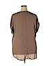 Zenana Outfitters 100% Polyester Tan Short Sleeve Blouse Size 2X - photo 2