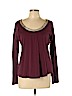 MICHAEL Michael Kors Burgundy Long Sleeve Top Size L - photo 1