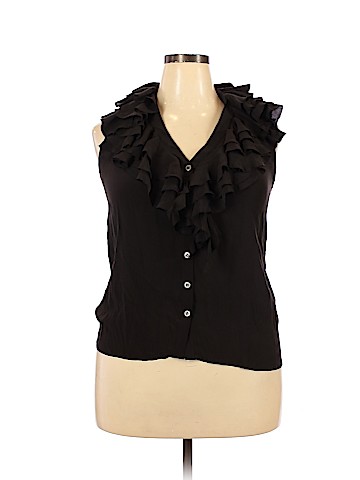 ALLSAINTS Spitalfields Sleeveless Silk Top (view 1)