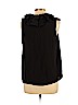 ALLSAINTS Spitalfields 100% Silk Black Sleeveless Silk Top Size 14 - photo 2